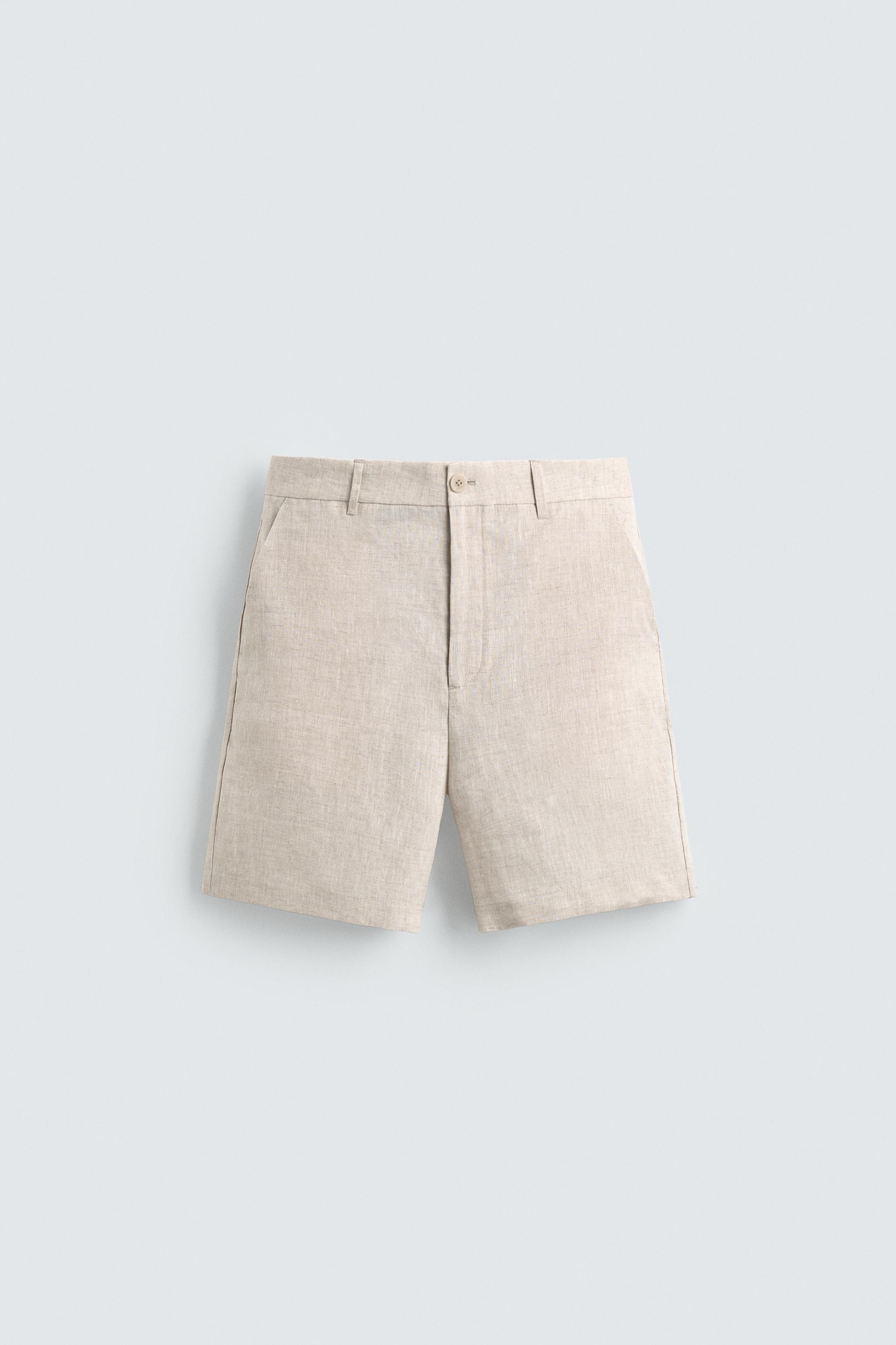 SHORT REGULAR FIT 100% LIN